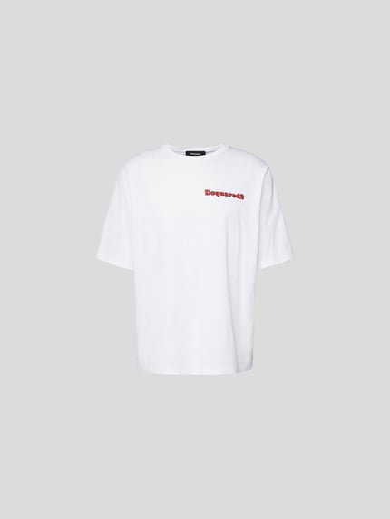 Dsquared2 T-shirt z nadrukiem z logo Biały 2