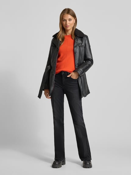 Raffaello Rossi Flared jeans in 5-pocketmodel Antraciet - 1