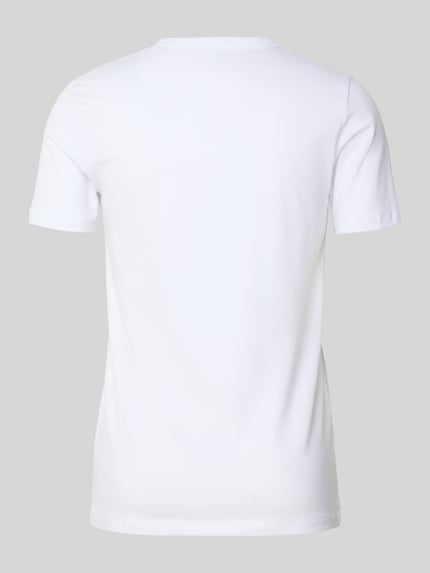 FALKE Slim fit T-shirt met V-hals, model 'Daily Comfort' Wit - 3