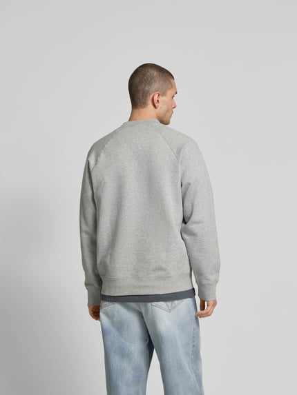 Wood Wood Oversized Sweatshirt mit Stehkragen Hellgrau 5