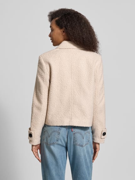 ONLY Teddyjacke mit breiten Umschlagärmeln Modell 'VALERIA' Sand 5
