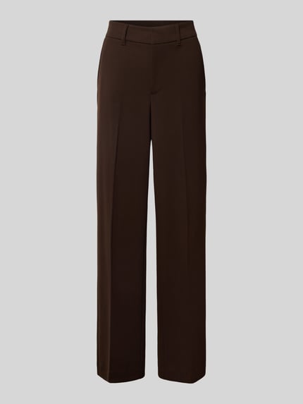 s.Oliver RED LABEL Weite Hose mit Viskose-Anteil Dunkelbraun 2