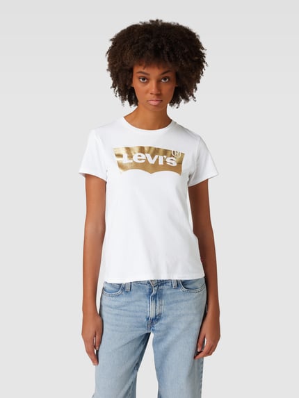 Levi's® T-Shirt mit Logo-Print Modell 'THE PERFECT TEE' Weiss 4