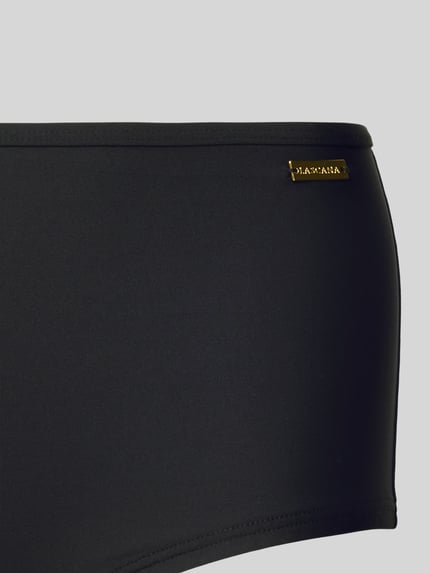 Produktfoto, Bikinihose mit Label-Detail von LASCANA aus Elastischer-Material-Mix, eng anliegende Passform, dezentes Label-Detail