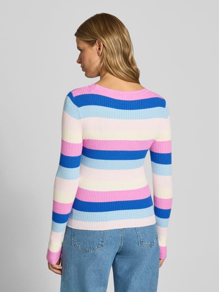 ONLY Regular fit pullover van viscosemix model 'IBI' Roze - 5
