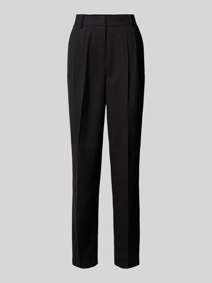 VILA High Waist Hose mit Bundfalten Modell 'RILEY LANYA' Black 2
