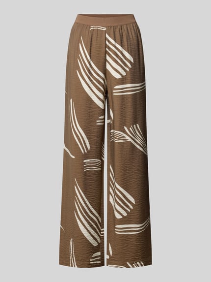 Stoffhose aus Viskose-Mix Modell 'Cevil leaf' Shop The Look MANNEQUINE