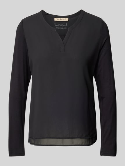 Smith and Soul Blouse met tuniekkraag Zwart - 2
