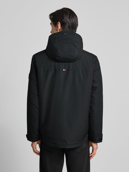 Tommy Hilfiger Regular fit functioneel jack met capuchon Zwart - 5