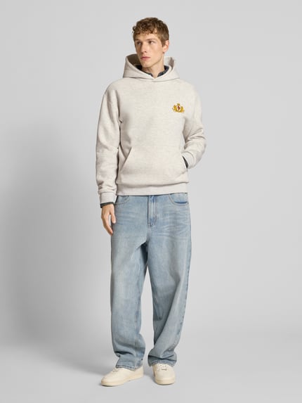 REVIEW Sweatshirt met motiefprint Ecru gemêleerd - 1