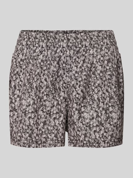 Produktfoto, Running Shorts mit elastischem Bund Modell 'kallin' von VARLEY im Relaxed-Fit aus Material-Mix mit Stretch-Anteil, abstraktes graues Muster