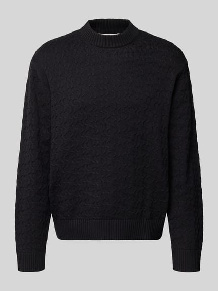 Selected Regular Fit Strickpullover aus reiner Baumwolle Modell 'PHILIP' Black 2