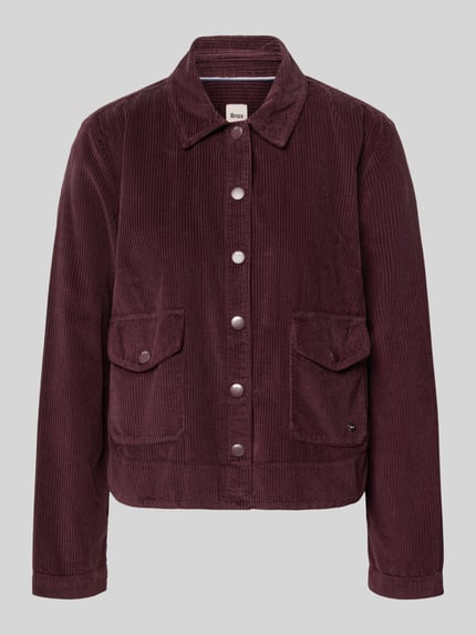 Brax Regular fit overhemdjack van puur katoen model 'VEGA' Bordeaux - 2