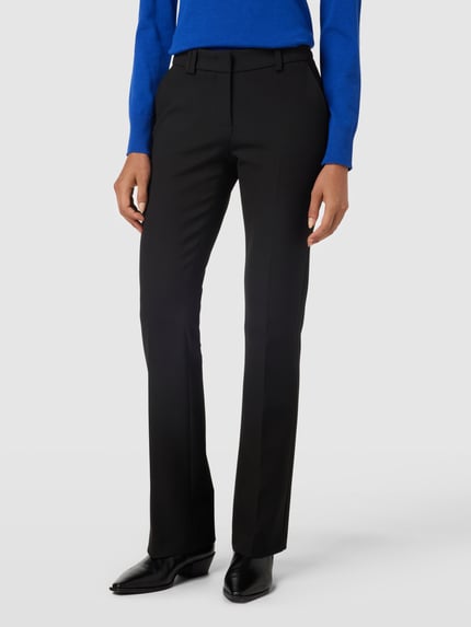 SEDUCTIVE Bundfaltenhose mit französischen Eingrifftaschen Modell 'CARO' Black 4