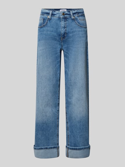 CAMBIO Straight Fit Jeans aus Baumwoll-Mix Modell 'GAIA' Jeansblau 2