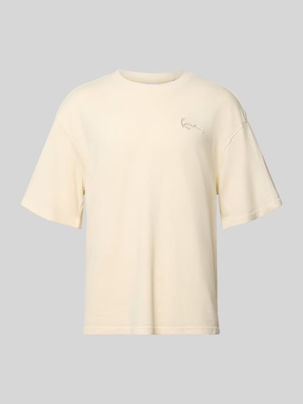 Oversized T-Shirt mit Logo-Stitching Shop The Look MANNEQUINE
