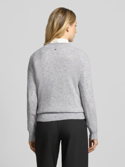 BOSS Orange Pullover aus Alpaka mit Raglanärmeln Mittelgrau 5