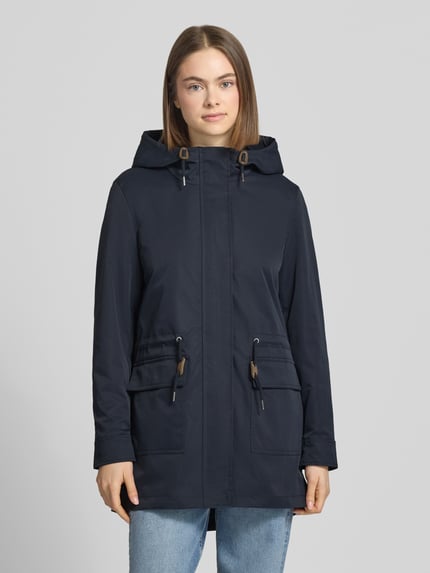 ONLY Regular fit parka met tunnelkoord Model 'LOUISE' Donkerblauw - 4