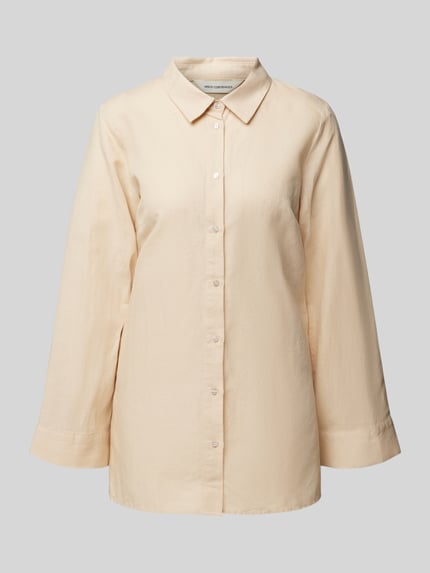 MSCH Copenhagen Hemdbluse mit 3/4-Arm Modell 'Mirilla' Beige 2