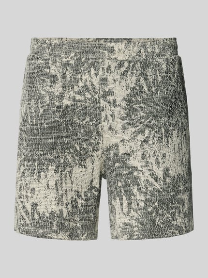 Korte broek met elastische band, model 'SAJABARI' Shop The Look MANNEQUINE