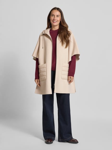 COMMA Jacke mit Viskose-Anteil und 1/2-Arm Sand 1
