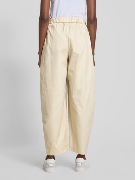 Armani Exchange Wide Leg Stoffhose aus reiner Baumwolle Sand 5