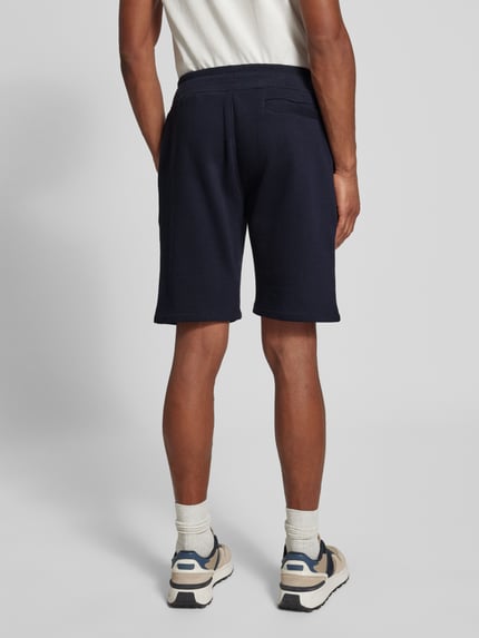 GUESS Activewear Korte broek met elastische band en tunnelkoord, model 'ALDWIN' Marineblauw - 5
