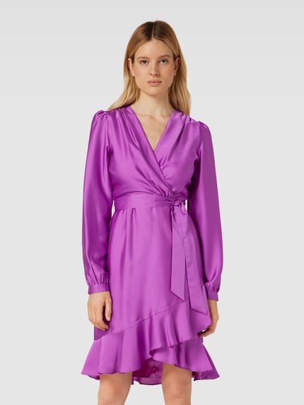 SWING Cocktailkleid mit Bindegürtel Violett 4