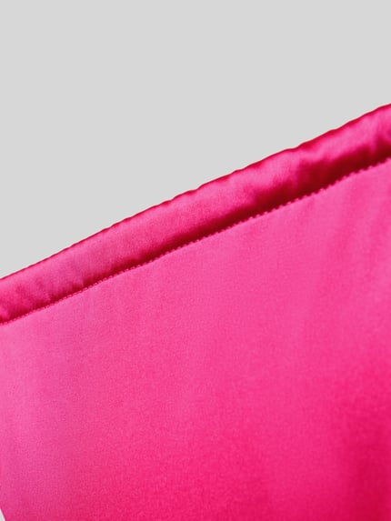 Produktfoto, Bikini-Slips im 2er-Pack mit seitlicher Schnürung Modell 'AMNESIA' von DORINA aus Material-Mix mit Stretch-Anteil, pink, glatte Textur.
