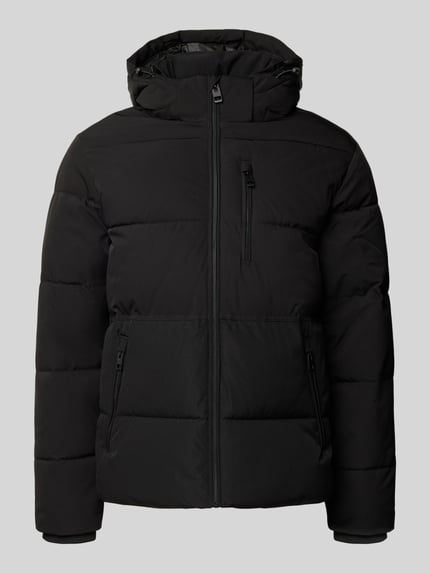 JACK & JONES Steppjacke mit Reißverschlusstaschen Modell 'OWEN' BLACK 2