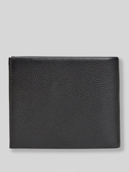Tommy Hilfiger Portemonnaie aus echtem Leder BLACK 3