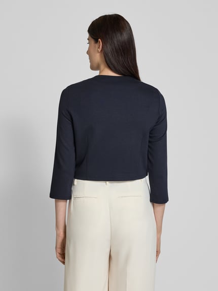 s.Oliver BLACK LABEL Boxy Fit Kurzblazer aus Vikose-Mix Marine 5