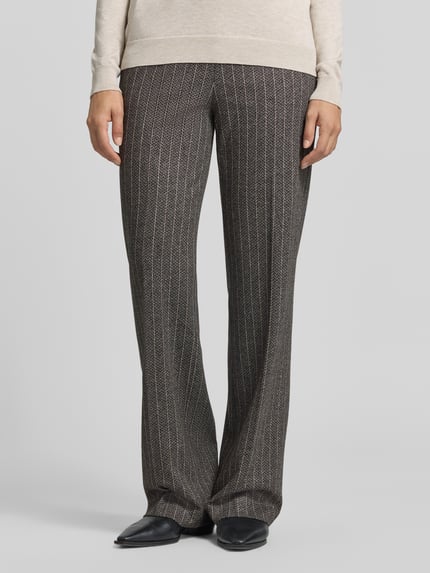 Raphaela By Brax Regular Fit Hose mit Bundfalten Dunkelbraun 4