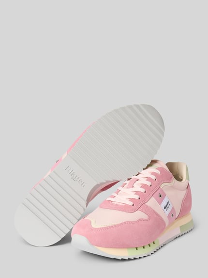 Blauer USA Sneakersy z detalami z logo model ‘MELROSE02’ Mocnoróżowy 4