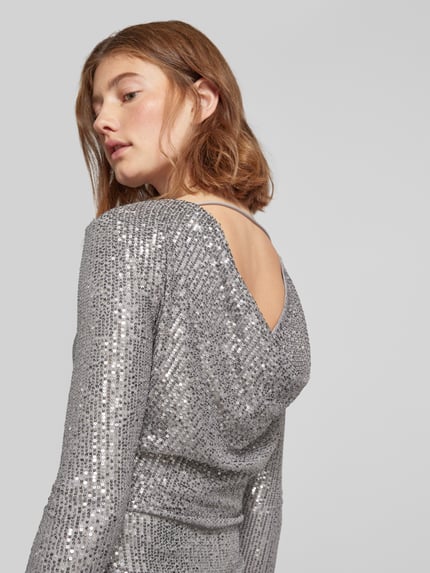 REVIEW X GNO REVIEW x GNO - mini-jurk met pailletten Zilver - 3