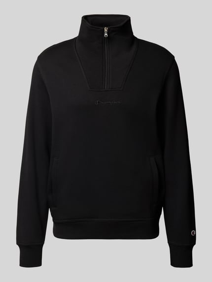 Champion Schipperstrui met logostitching en steekzakken Zwart - 2