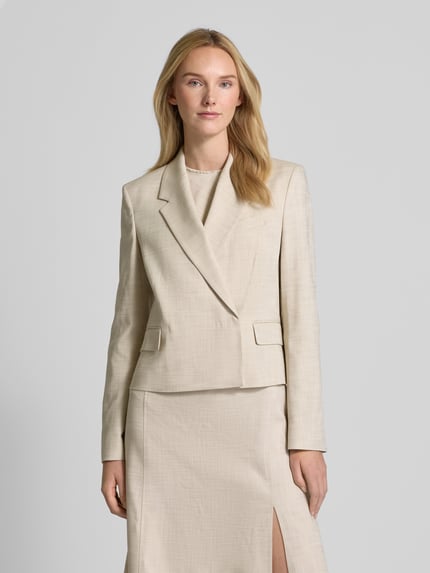 BOSS Blazer met paspelzak op de borst, model 'Jaleto' Beige - 4