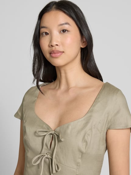 GUESS Minikleid mit Schnürung Modell 'ISABEAU' Schilf 3
