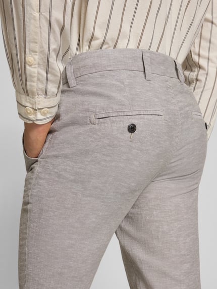 JACK & JONES Spodnie o kroju tapered fit z wpuszczanymi kieszeniami model 'STACE' Szarobrązowy 3