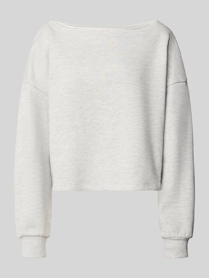 relaxed fit sweatshirt met viscose Shop The Look MANNEQUINE