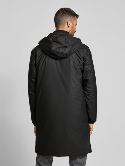 Rains Regular Fit Parka in Überlänge Modell 'LOHJA' Black 5