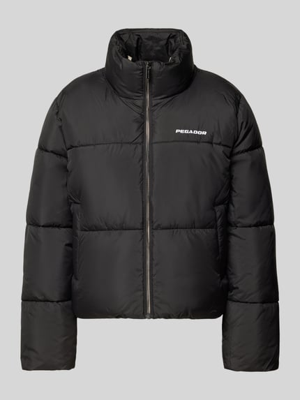 PEGADOR Gewatteerd jack met labelstitching, model 'GEORGIA' Zwart - 2