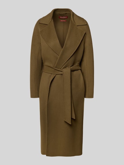 Relaxed Fit Wollmantel mit Seiden-und Kaschmir-Anteil Modell 'MSTCLES' Shop The Look MANNEQUINE