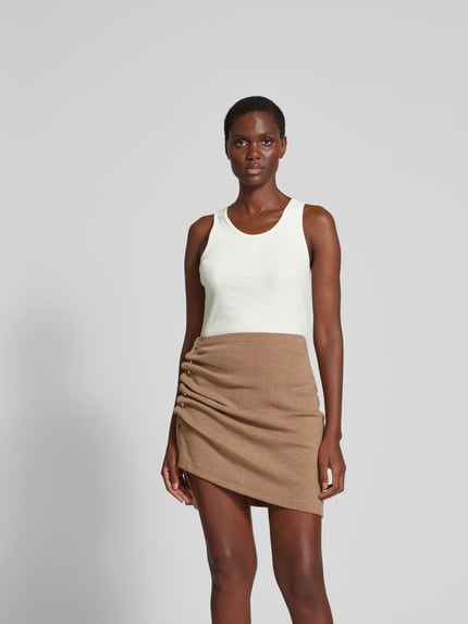 Rabanne Tanktop in riblook Wit - 4