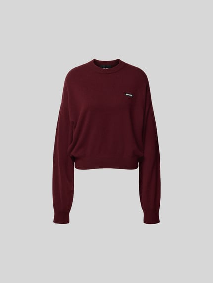 ROTATE Sweatshirt met kasjmier Bordeaux - 2