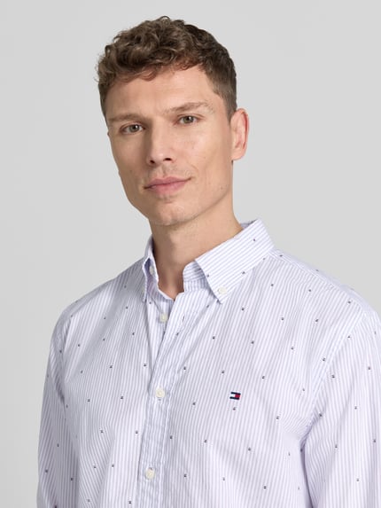 Tommy Hilfiger Koszula casualowa o kroju regular fit z czystej bawełny Jasnoniebieski 3