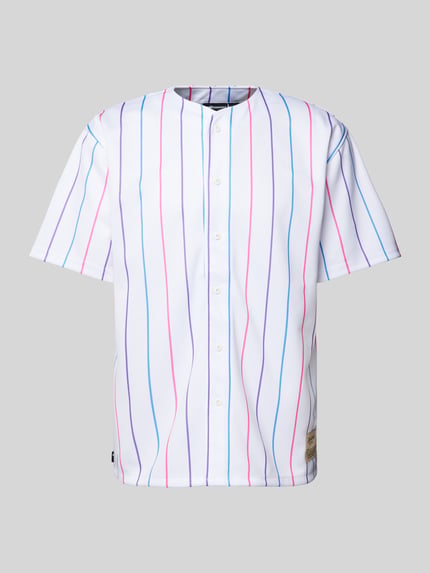 The Hundreds T-Shirt mit Knopfleiste Modell 'PALMS' Weiss 2