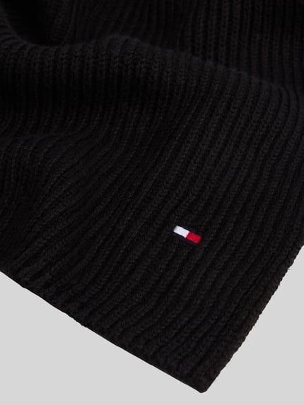 Tommy Hilfiger Schal aus Wolle Kaschmir mit Logo-Detail Black 3
