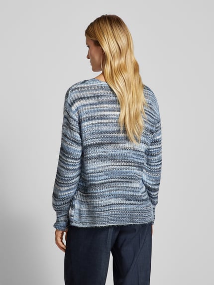 s.Oliver RED LABEL Strickpullover mit Rundhalsausschnitt Rauchblau 5