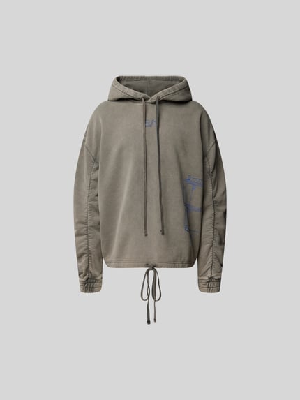 A-COLD-WALL Bluza z kapturem o kroju oversized z czystej bawełny Czarny 2